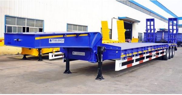 80T Tri Axle Low Loader Price - 15600 USD