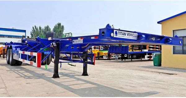 2 Axle 40ft Skeleton Trailer Price - 7900 USD