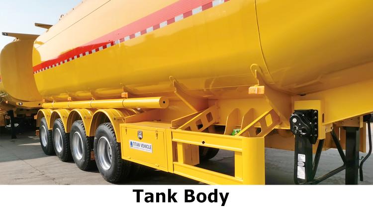4 Axle Palm Oil Diesel Tanker Trailer for Sale