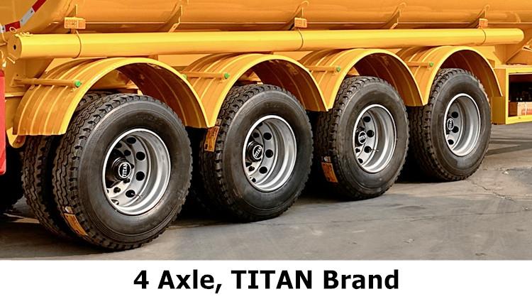 4 Axle Palm Oil Diesel Tanker Trailer for Sale