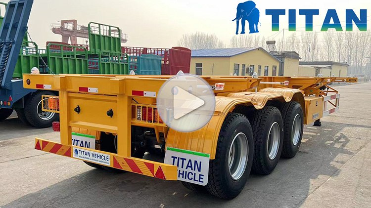 Tri Axle Container Chassis Price | 40 FT Container Chassis for Sale