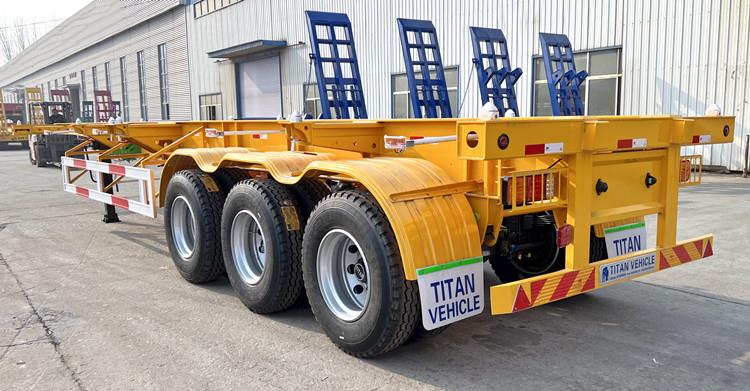 Tri Axle Container Chassis Price | 40 FT Container Chassis for Sale