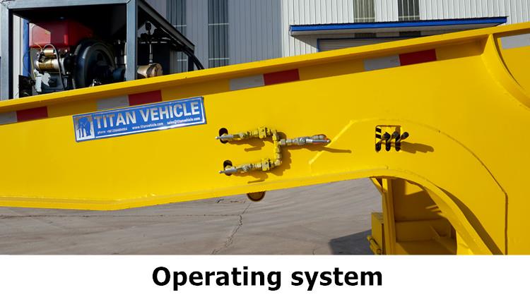 3 Axle 80 Ton Removable Lowboy Gooseneck Trailer for Sale