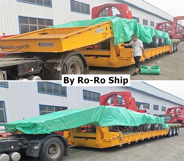 3 Axle 80 Ton Removable Lowboy Gooseneck Trailer for Sale