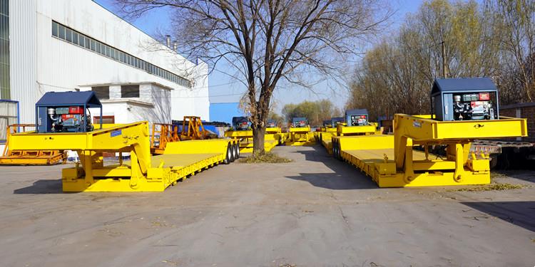 3 Axle 80 Ton Removable Lowboy Gooseneck Trailer for Sale