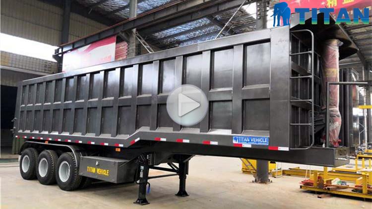 End Dump Trailer Prices - Dump Truck Semi Trailer for Sale
