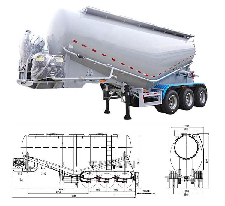 Cement Tanker Price - Dry Bulk Cement Tanker Trailer for Sale