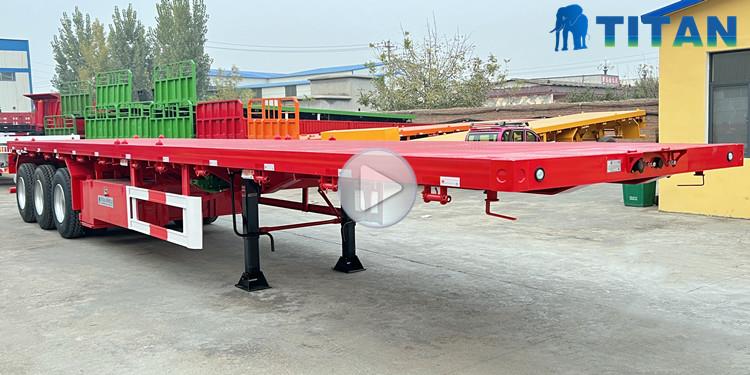 Flatbed Trailer Price - Tri Axle 40 Ft Flatbed Trailer for Sale Near Me