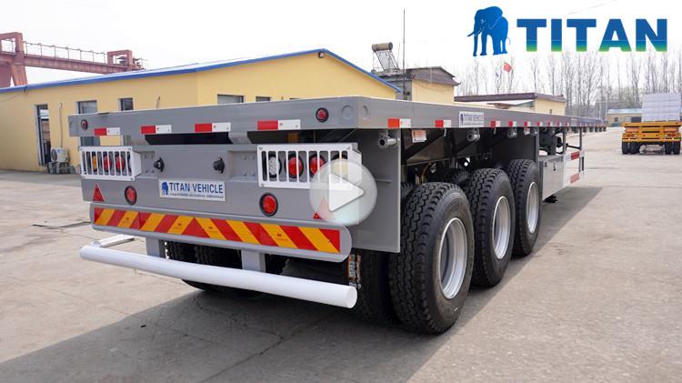 How Much Does a Flatbed Trailer Cost? 3 Axle Semi Truck Flatbed Trailer for Sale