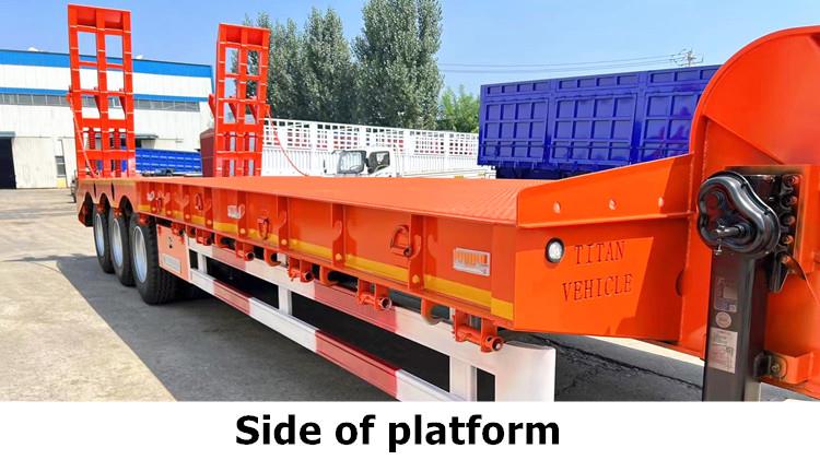 3 Axle Low Bed Trailer Price | 40ft Low Bed Semi Trailer for Sale