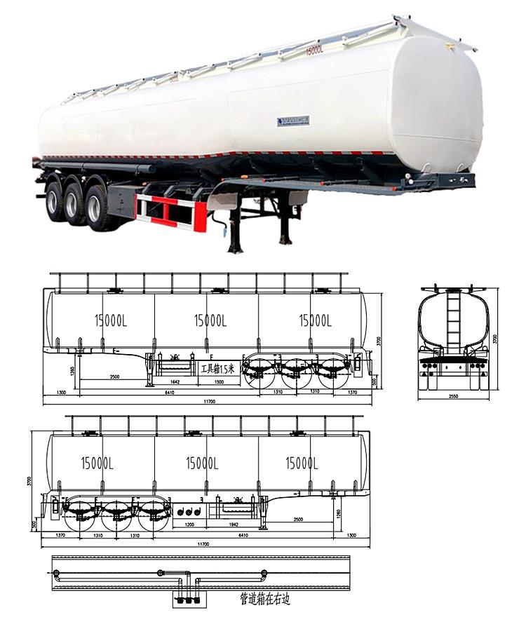 Petrol Tanker Price | Tri Axle Petrol Tanker Trailer for Sale